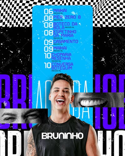Agenda Semanal de Novembro - Bruninho