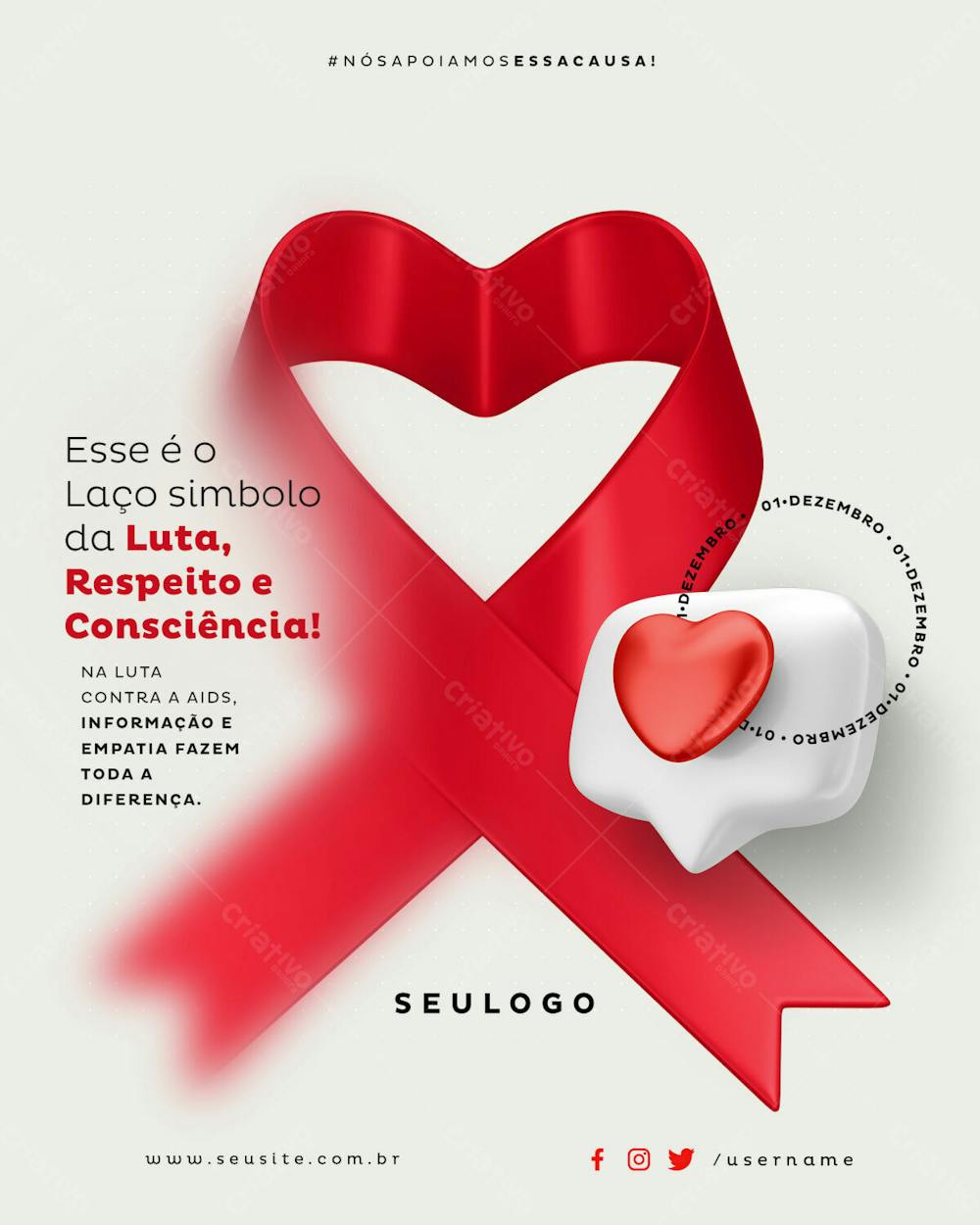 Projeto Plataformas 01 De Dezembro Dia Internacional Da Luta Contra À Aids Esse É O Laço Simbolo Da Luta