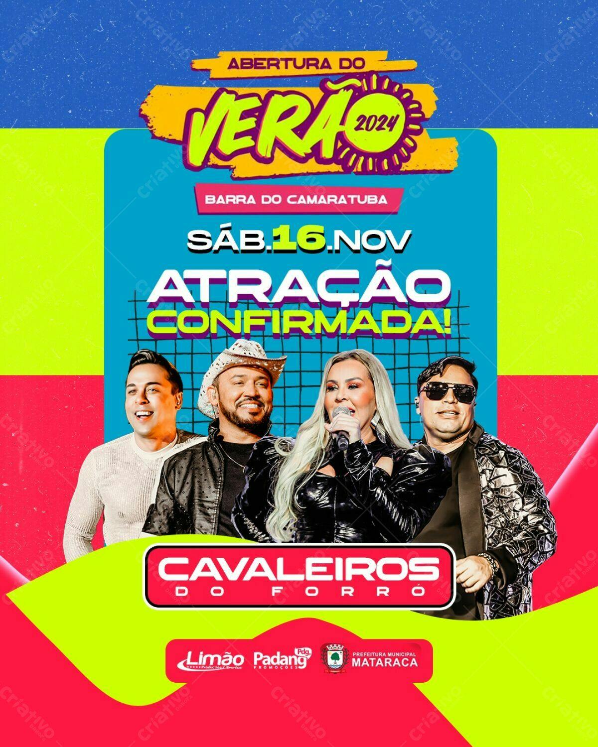 Flyer Abertura do Verão 2024 PSD Editável