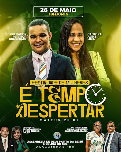 Flyer Festividade De Mulheres