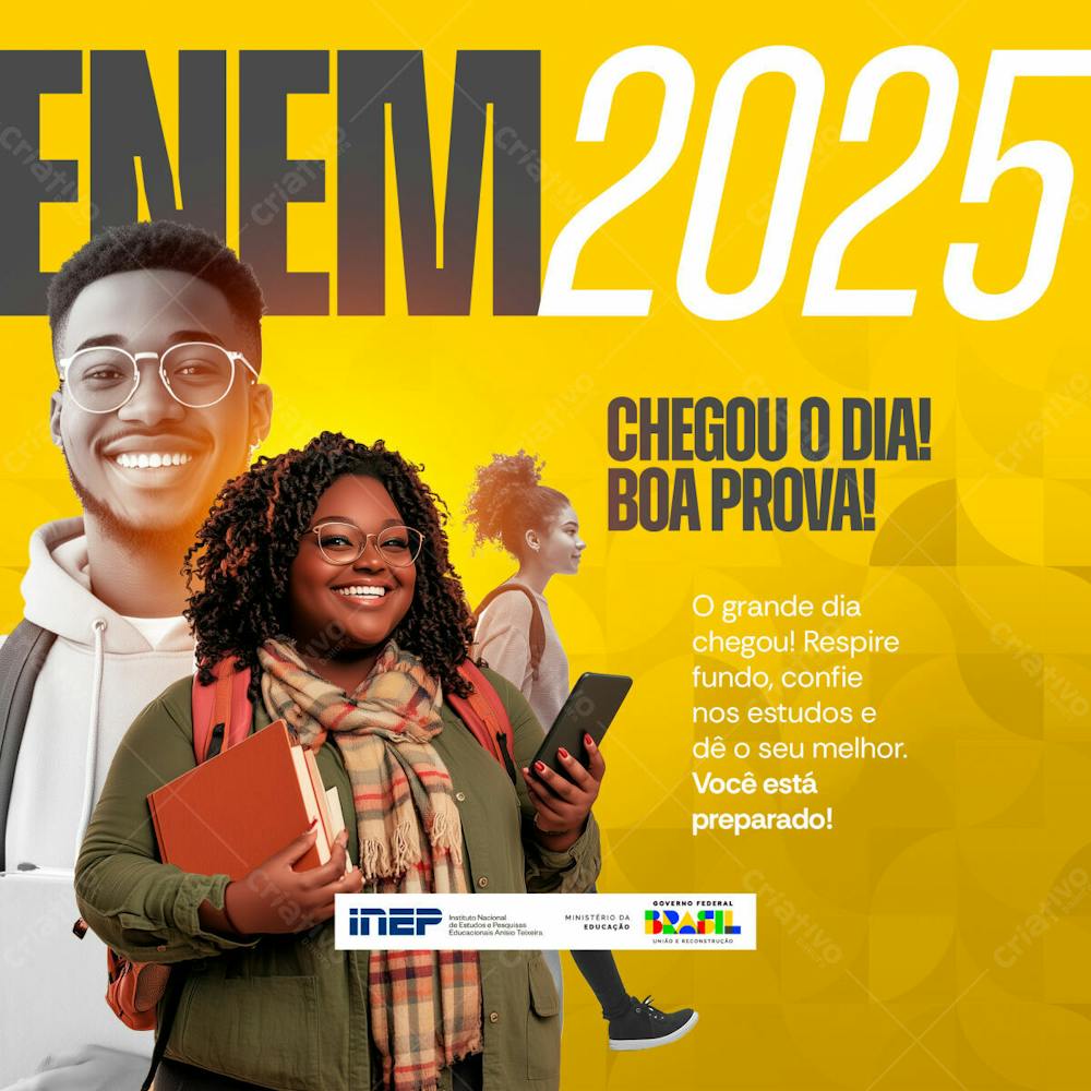 Social Media Enem 2025 Chegou O Dia