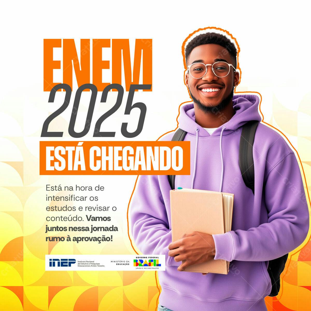 Postagem ENEM 2025 PSD Editável