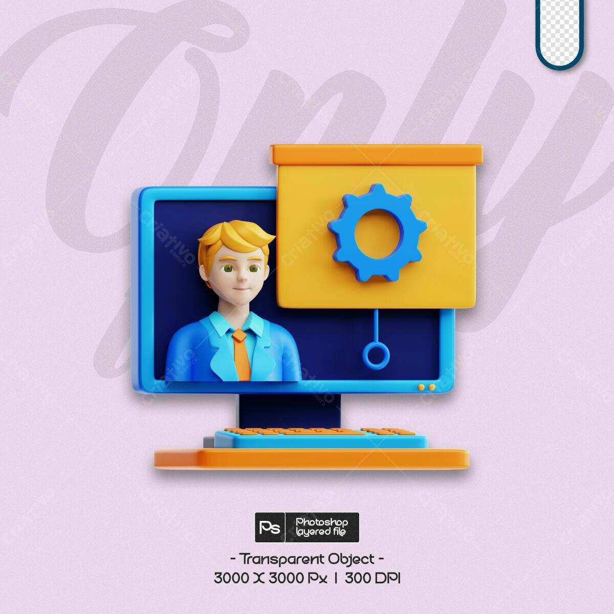 PSD Mockup de Notebook 3D para Apresentação de Projeto PSD Editável