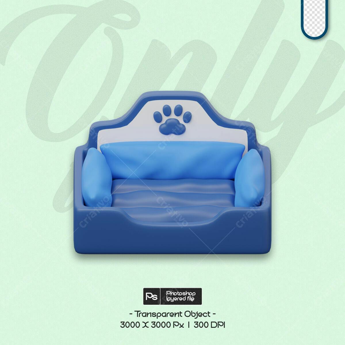 Cama para Pet PSD Editável