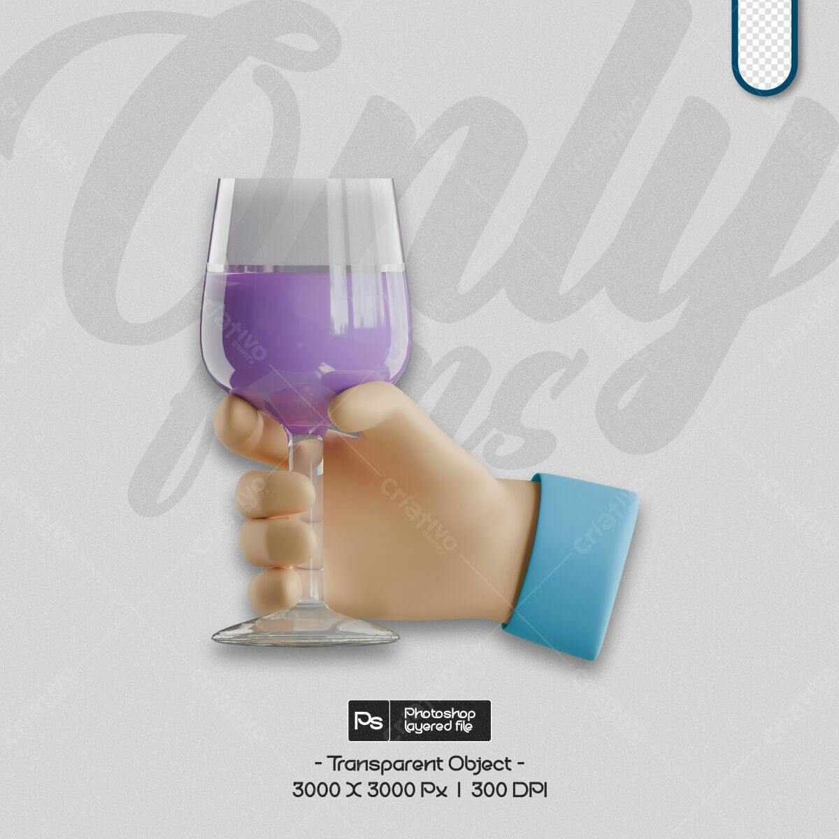PSD para Story Instagram com Taça de Vinho Lilás Editável
