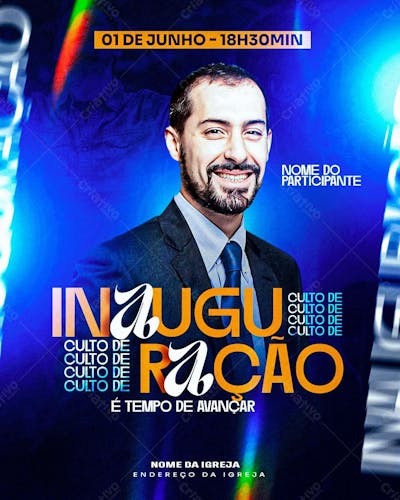 Flyer Gospel De Inauguração De Igreja