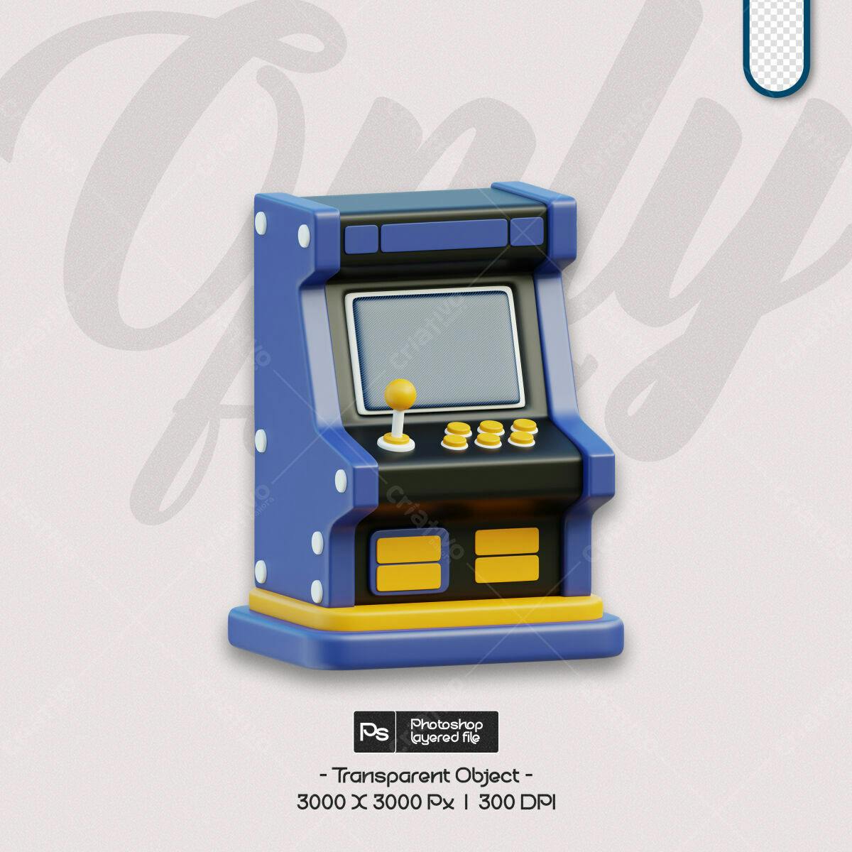 Game Arcade Máquina PSD Editável