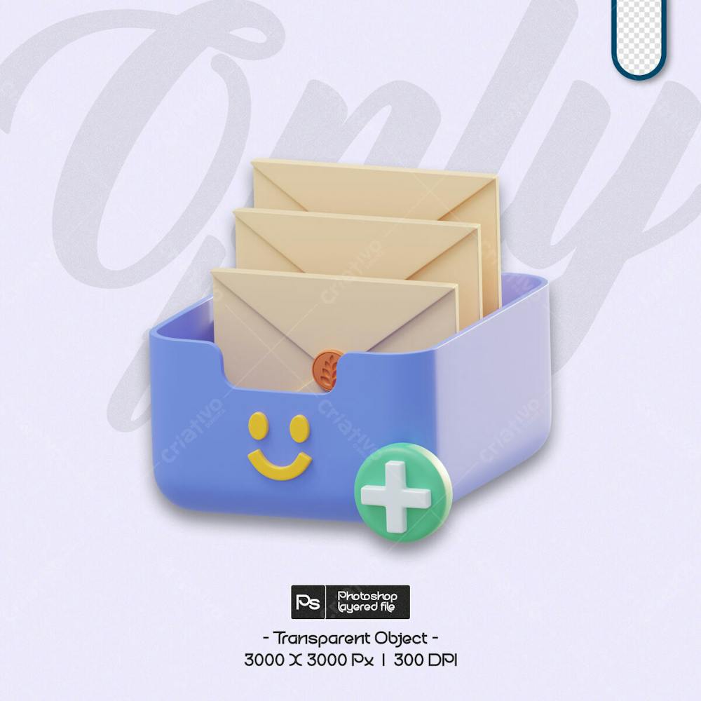 Editable PSD Email Box Icon | PSD Premium [download]