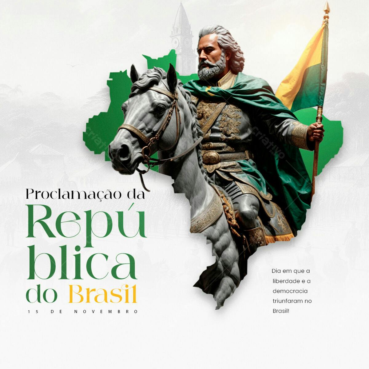 PSD para Proclamação da República do Brasil Editável