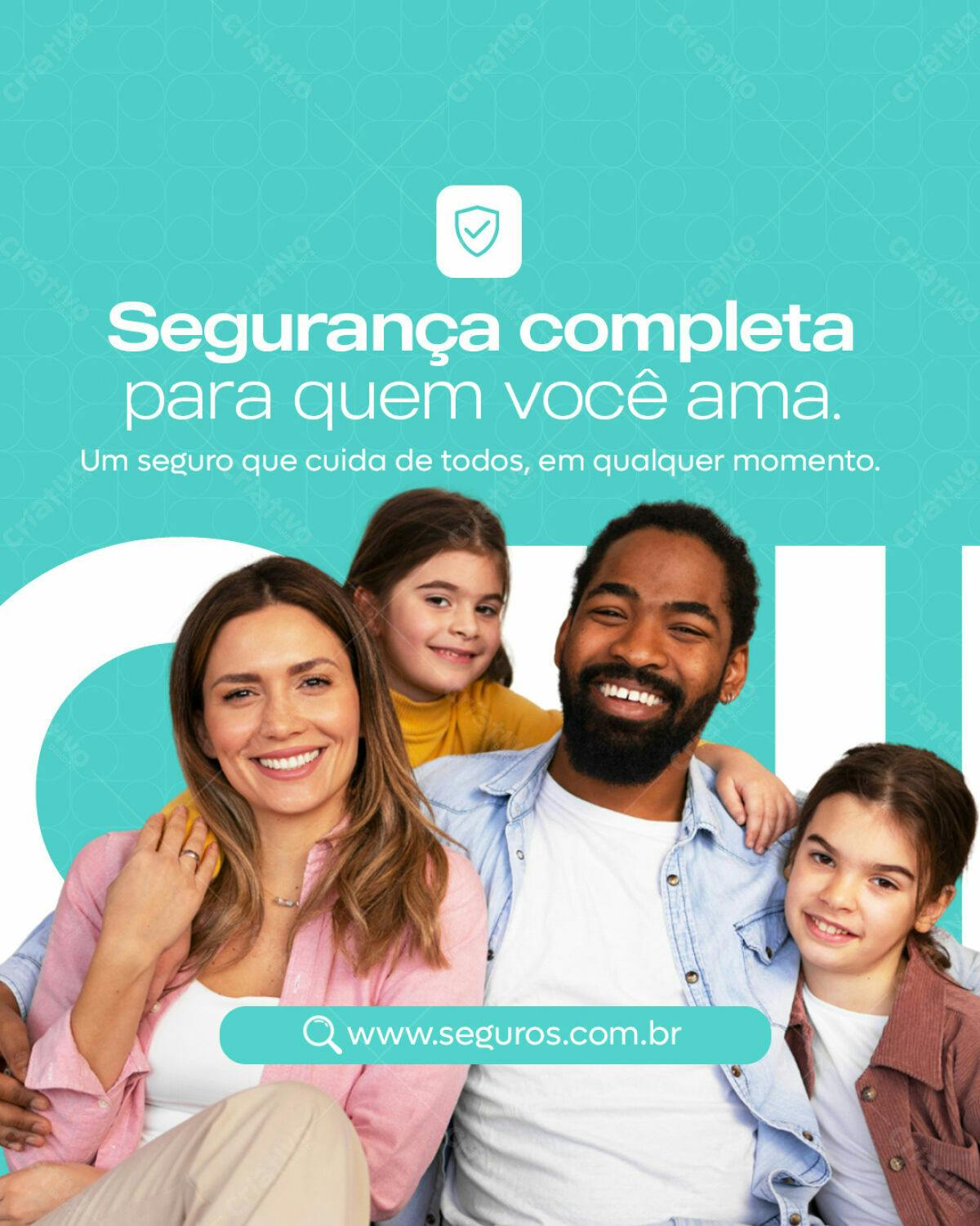Flyer Segurança Familiar PSD Editável