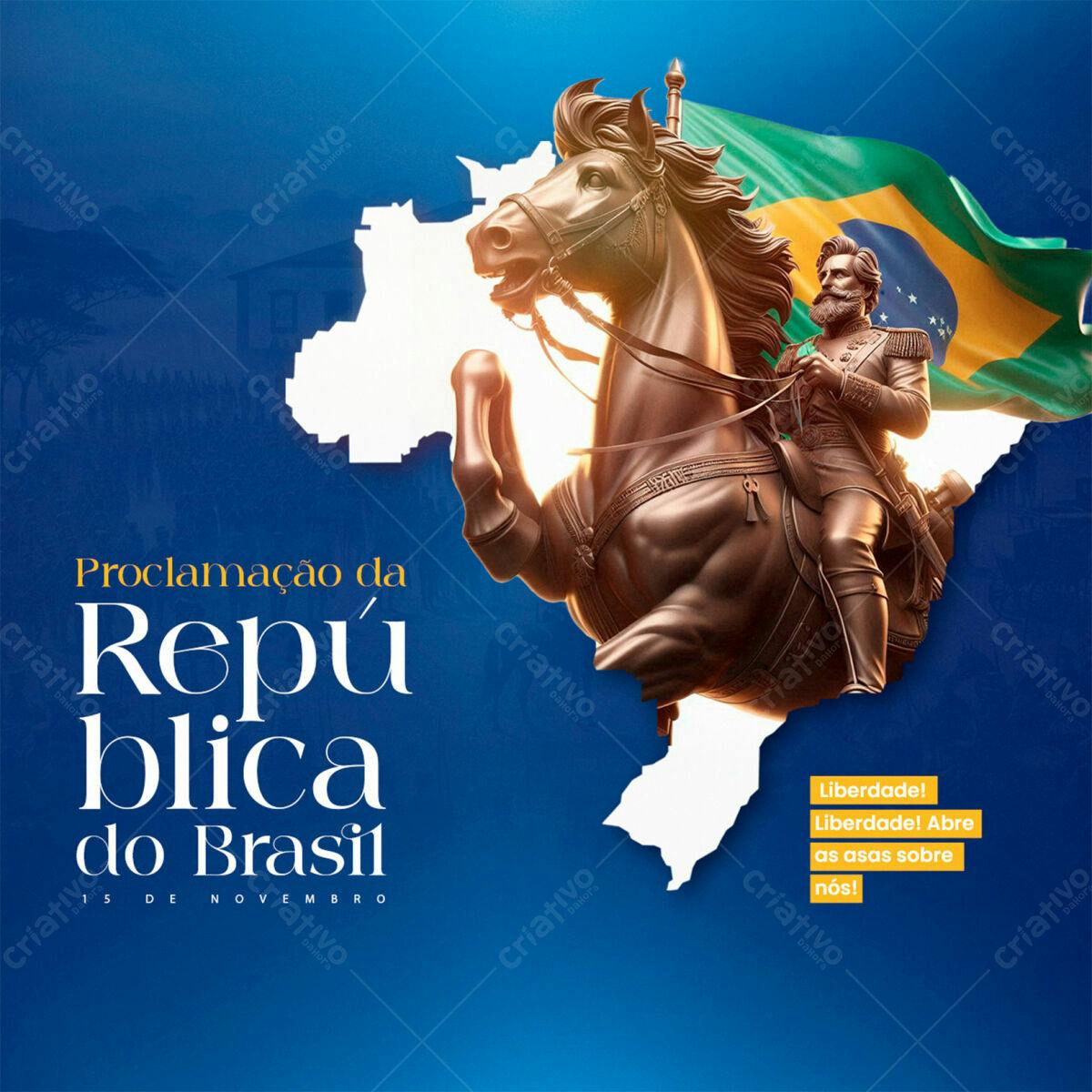 Postagem Dia da República PSD Editável