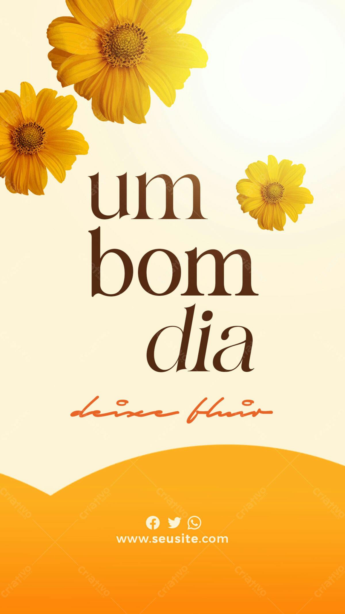 Postagem de Boas Vindas PSD Editável