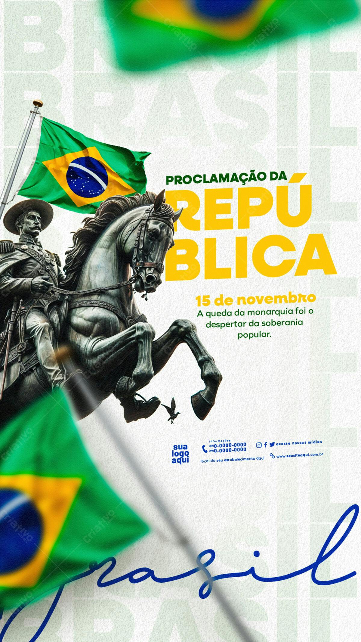 Flyer Proclamação da República PSD Editável