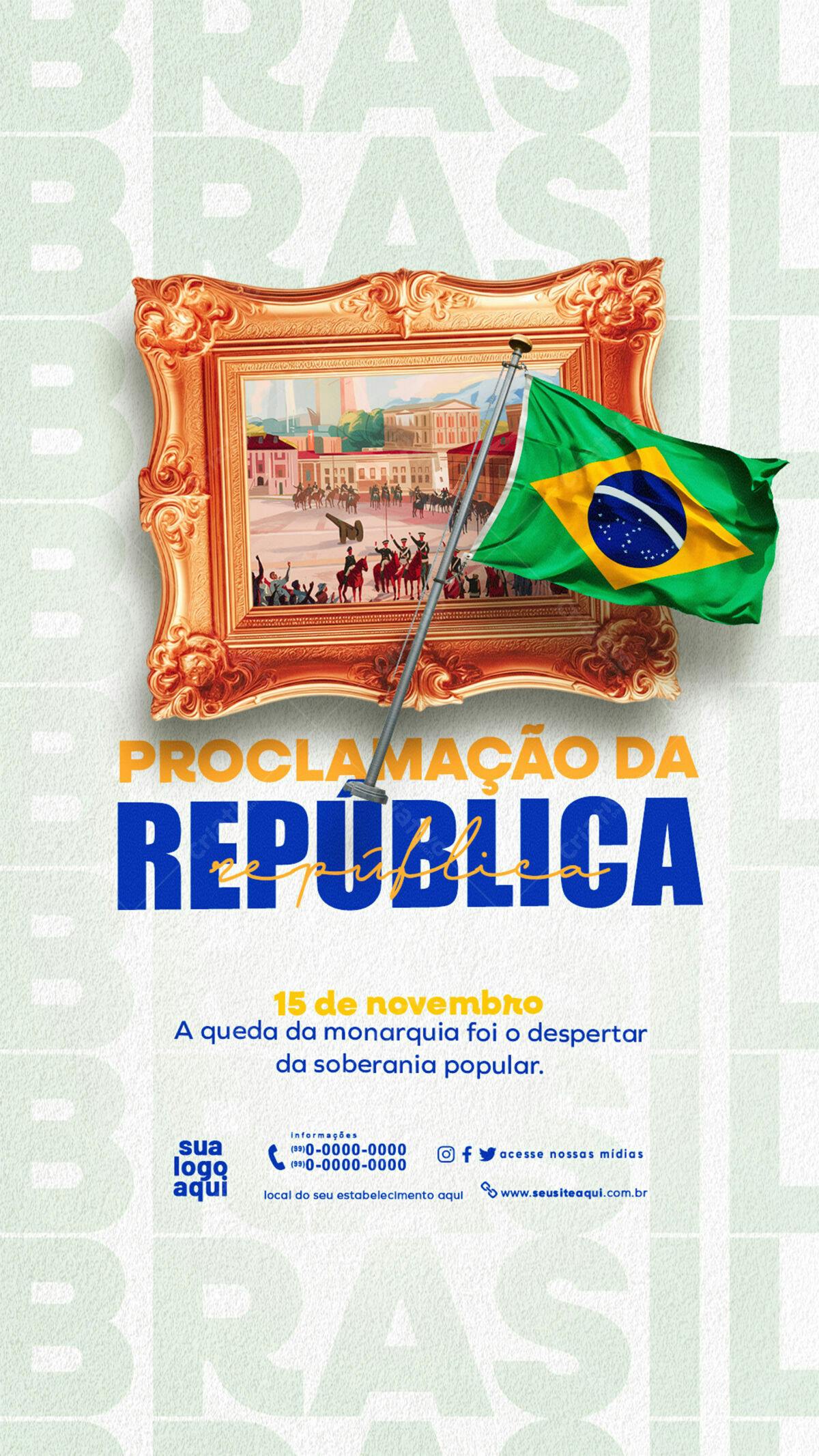 Flyer Proclamação da República PSD Editável