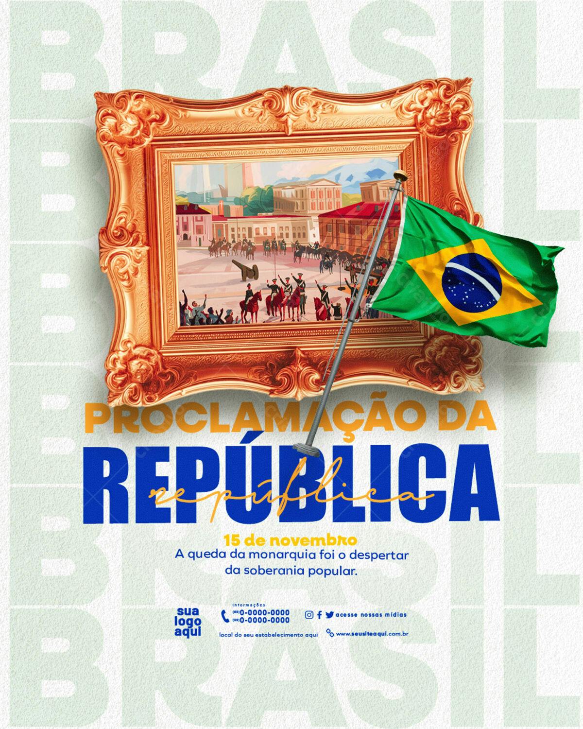 Flyer Proclamação da República PSD Editável