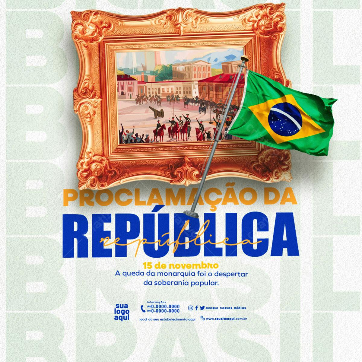 Flyer Proclamação da República PSD Editável