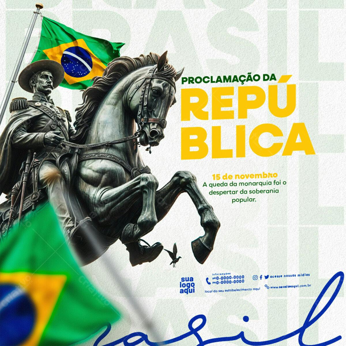 Flyer Proclamação da República PSD Editável