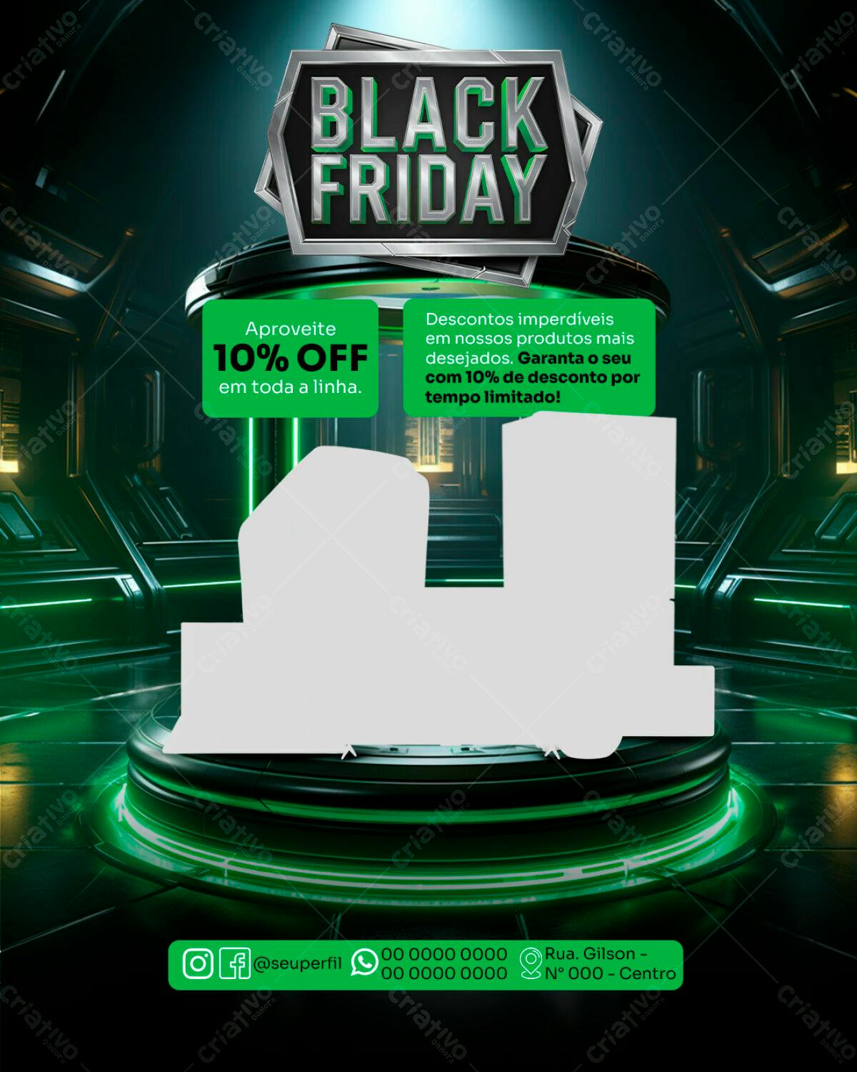 Flyer Black Friday PSD Editável