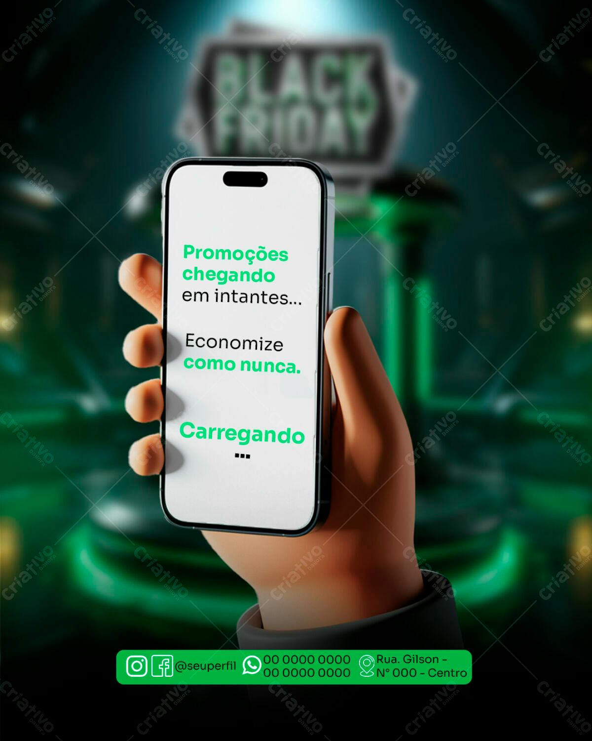 Flyer Black Friday PSD Editável