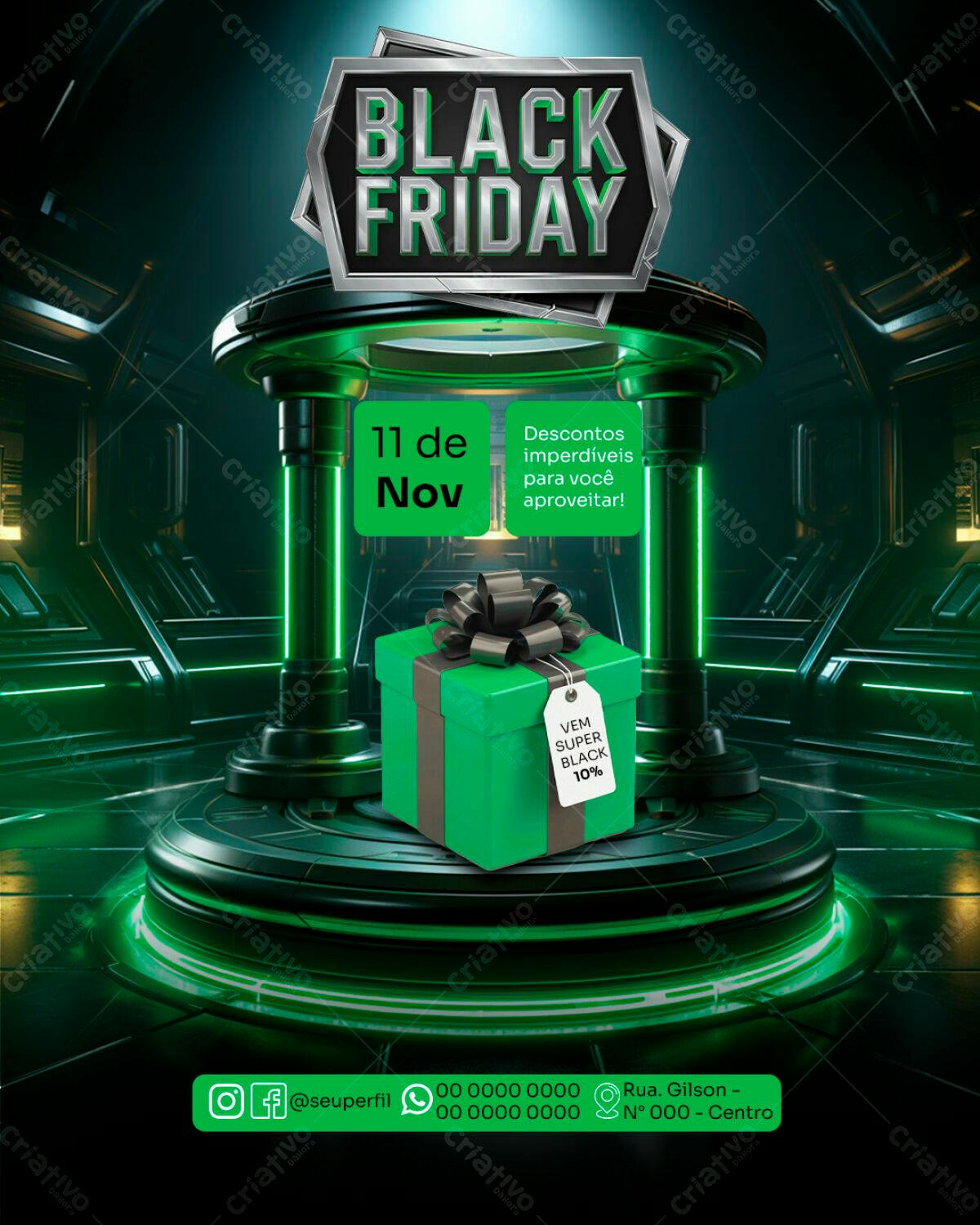Flyer Black Friday PSD Editável