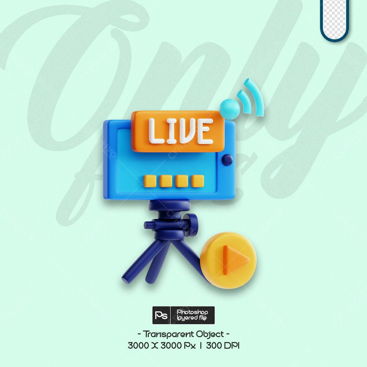 Arte para Live Streaming PSD Editável
