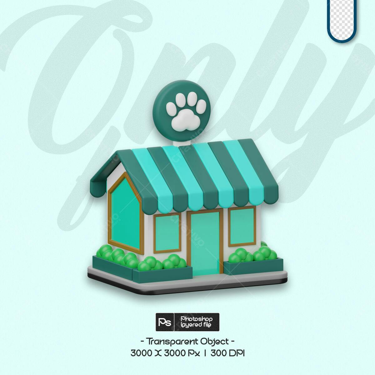 Mockup Loja Pet Shop PSD Editável