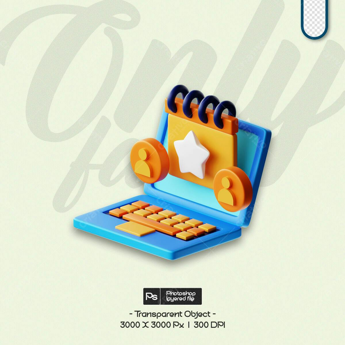 PSD para Mídias Sociais com Calendário 3D PSD Editável