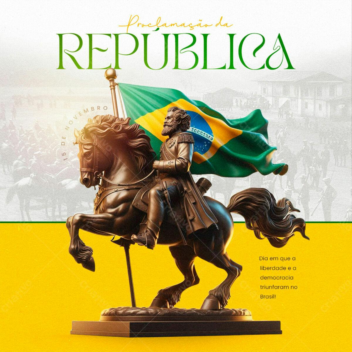 Flyer Proclamação da República PSD Editável