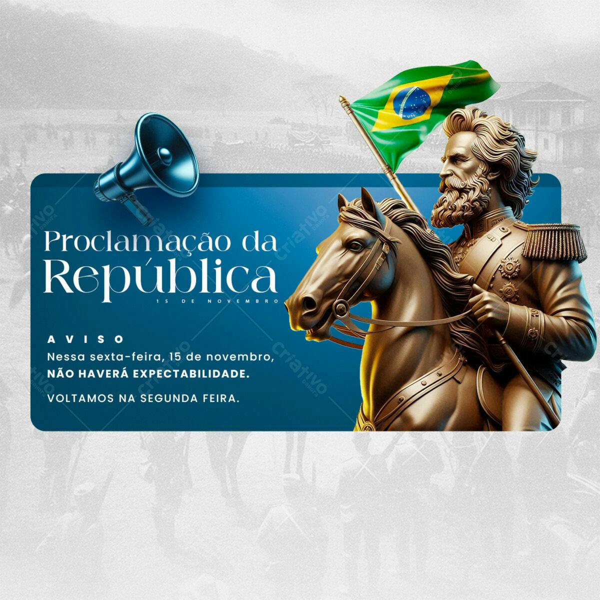 Post para Proclamação da República PSD Editável