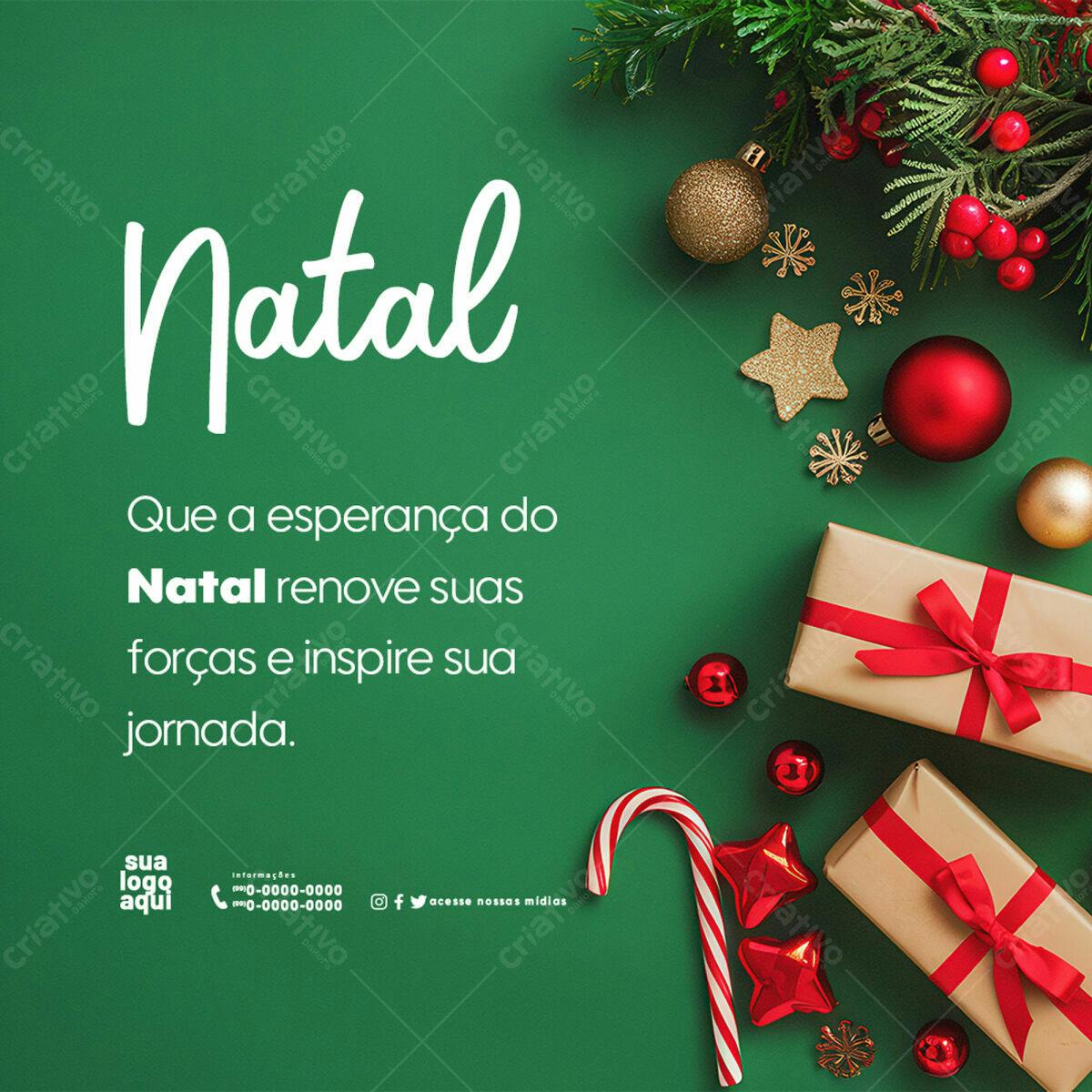 Postagem Natalina PSD Editável
