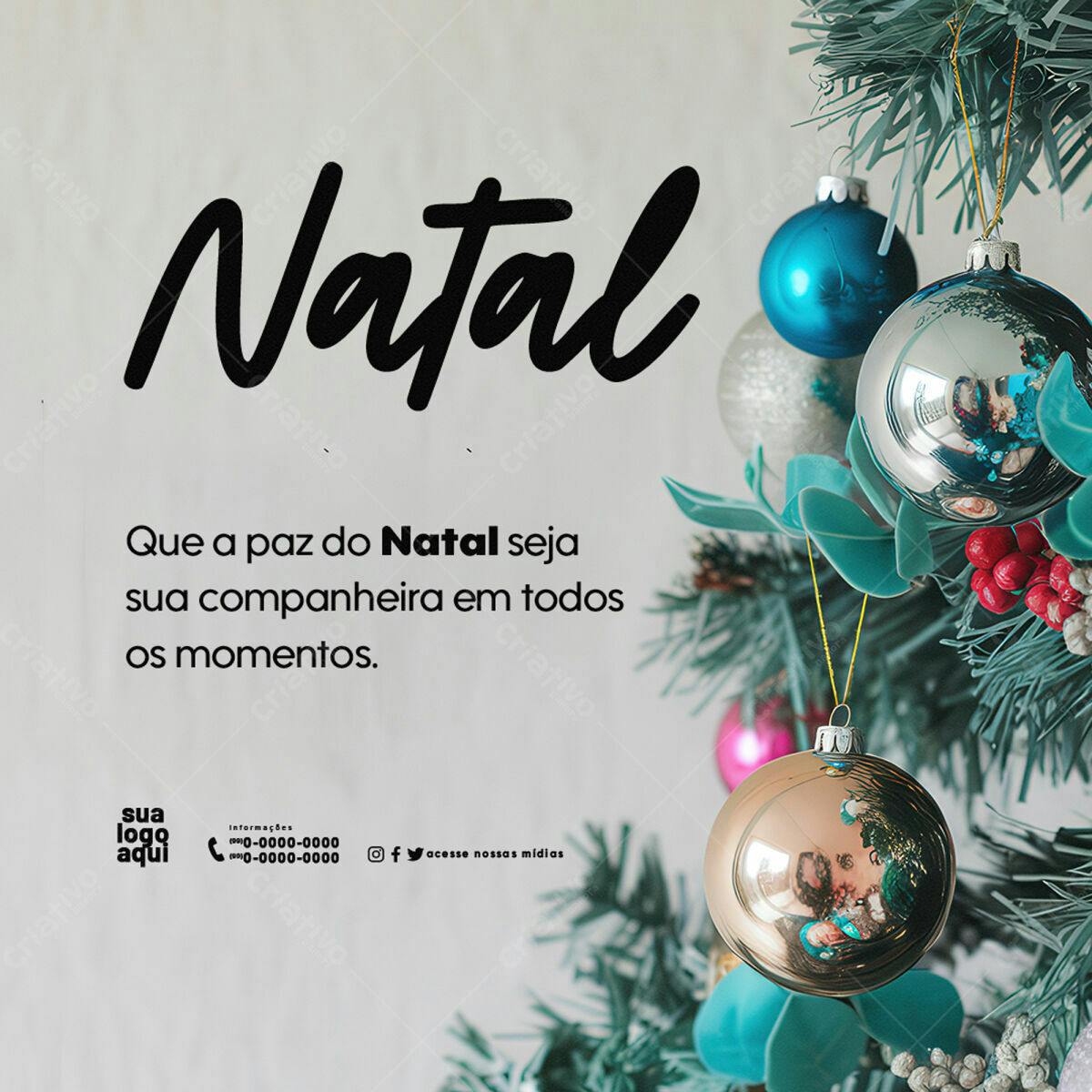 Postagem Natalina PSD Editável