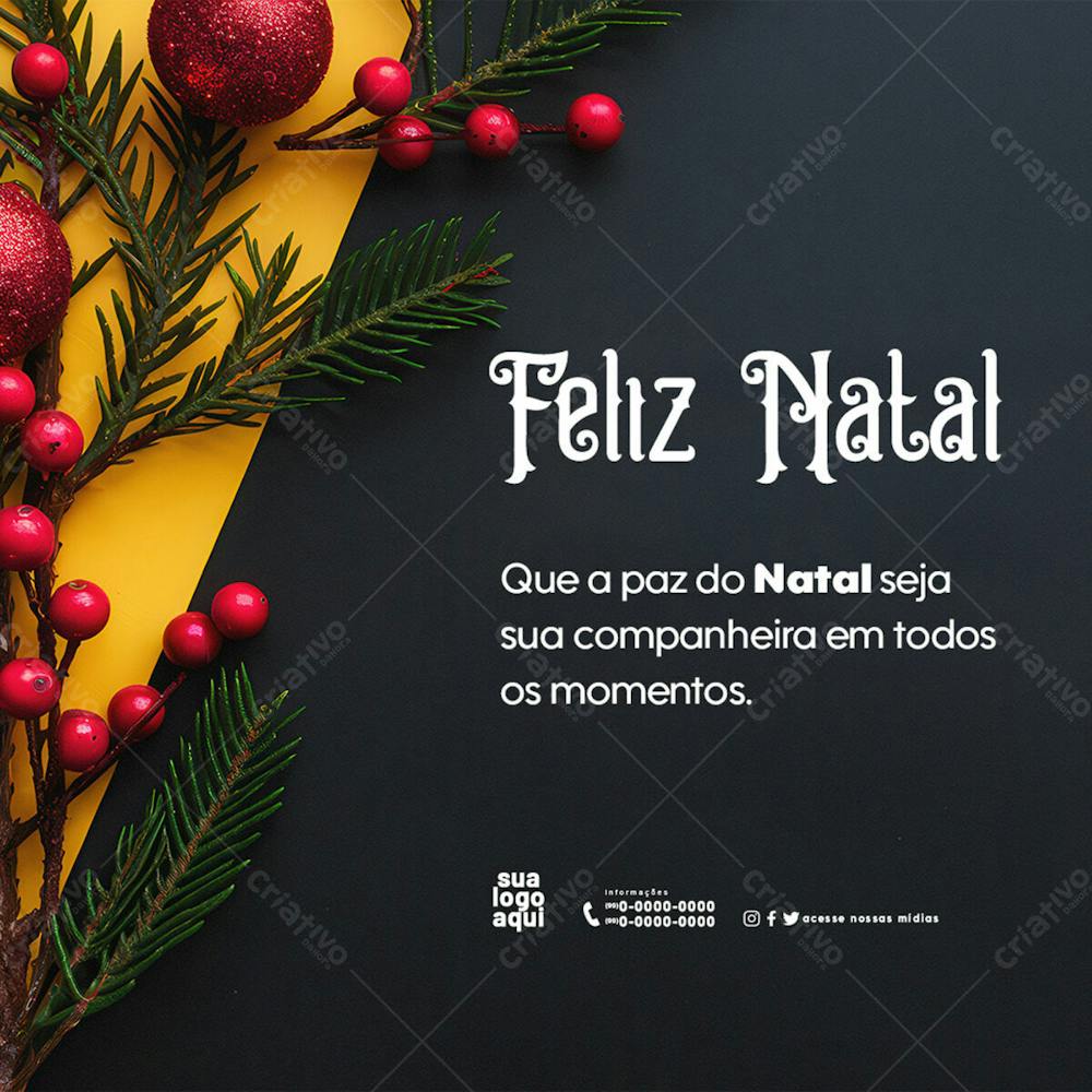 Mensagem Natalina Feliz Natal E Boas Festas