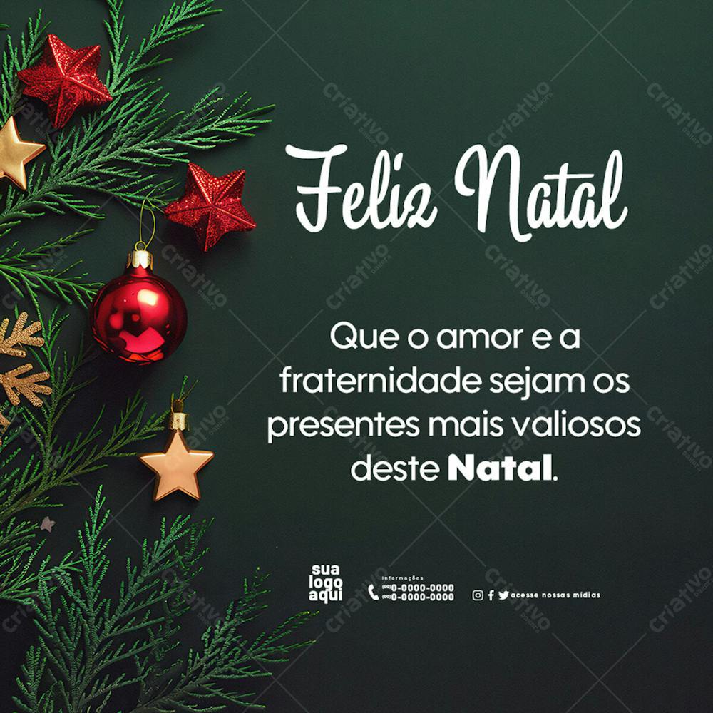 Mensagem Natalina Feliz Natal E Boas Festas