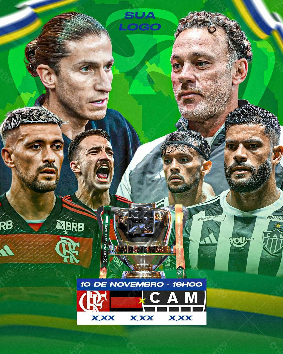 Poster Final Copa do Brasil PSD Editável