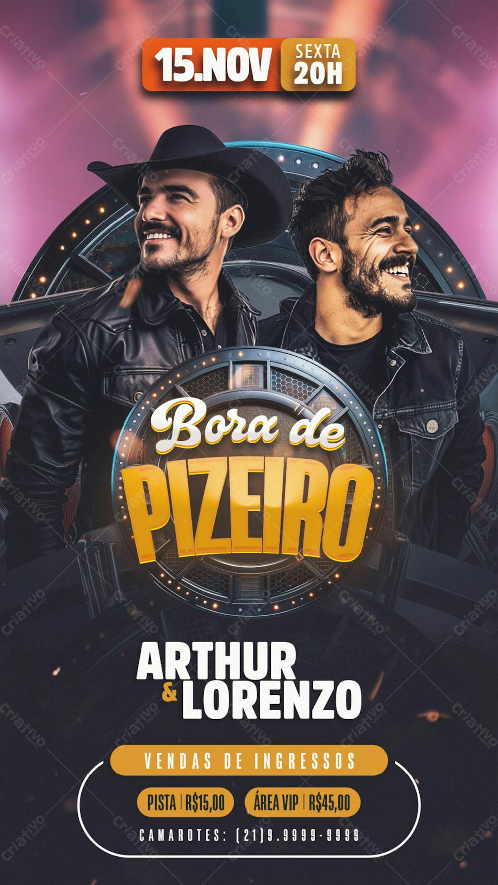 Flyer Evento Bora De Pizeiro Story