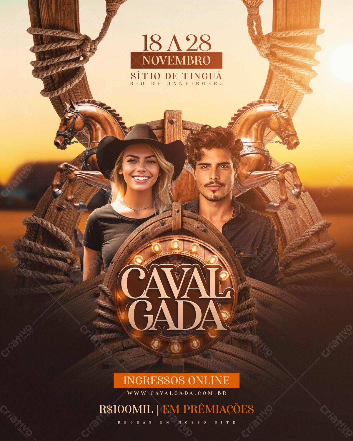 Flyer Cavalgada PSD Editável