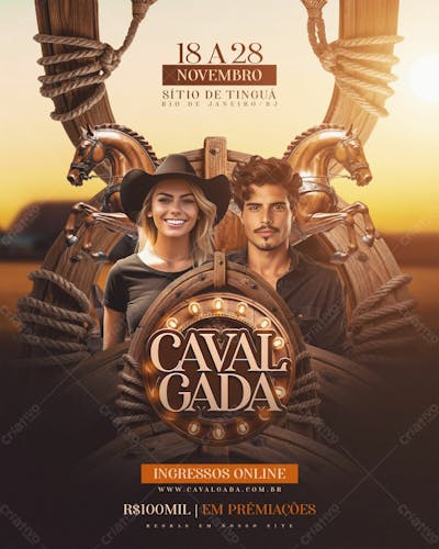 Flyer Evento Cavalgada Feed