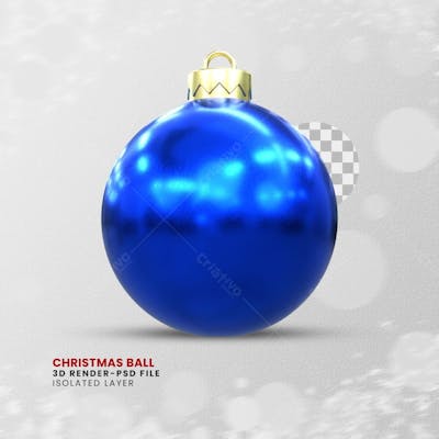 Elemento 3D Render Bola De Natal Christmas Ball 