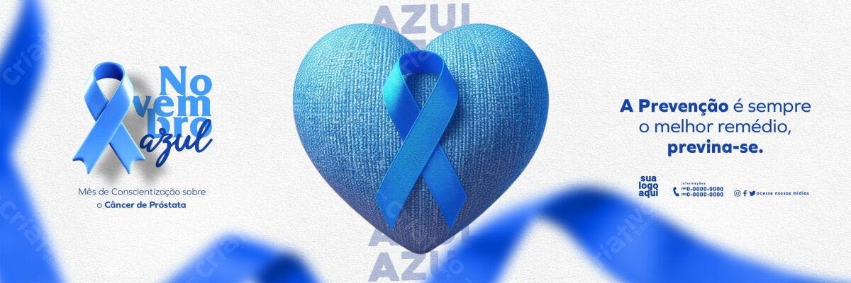 Banner Novembro Azul PSD Editável