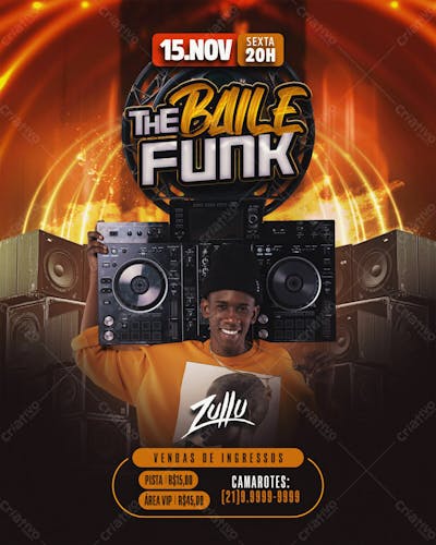 Flyer Evento The Baile Funk Feed