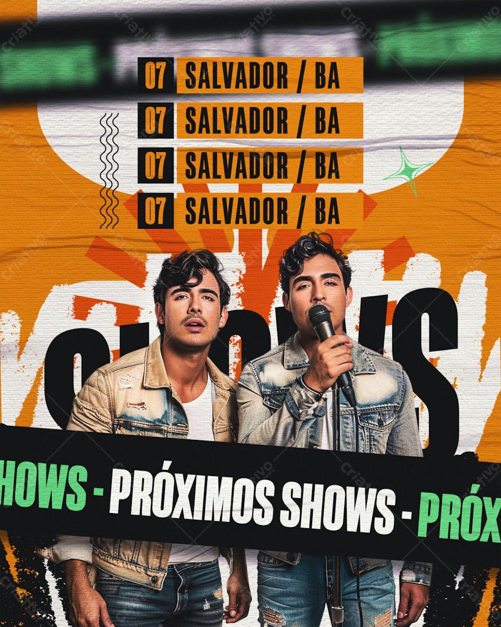 Flyer Próximos Shows Artista 01