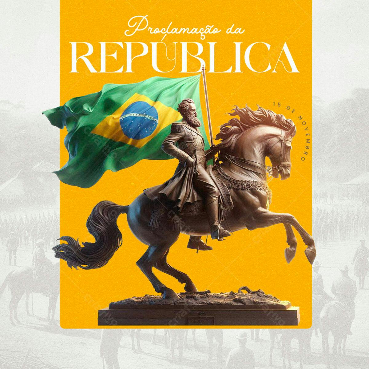 Flyer Proclamação da República PSD Editável