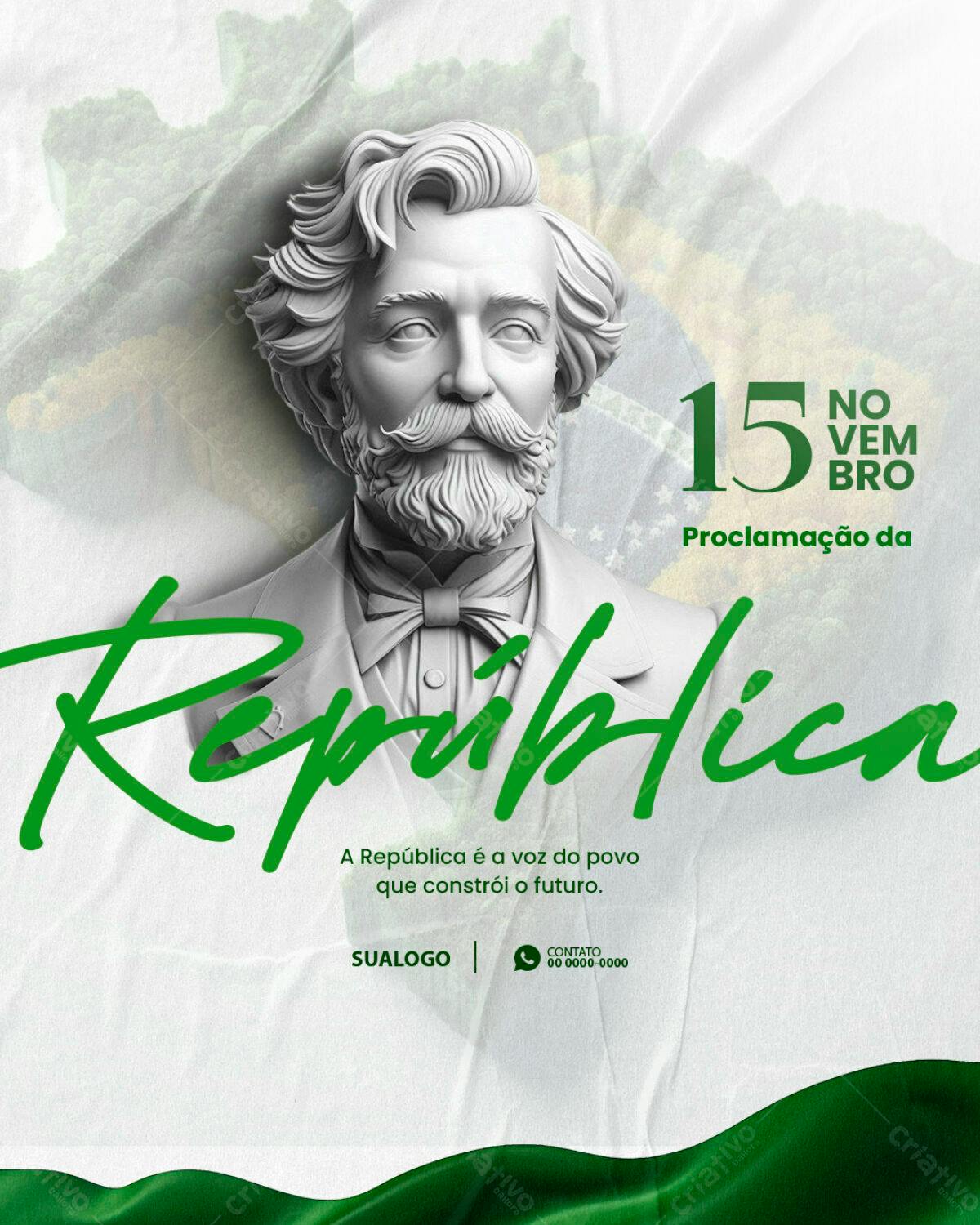Flyer Proclamação da República PSD Editável