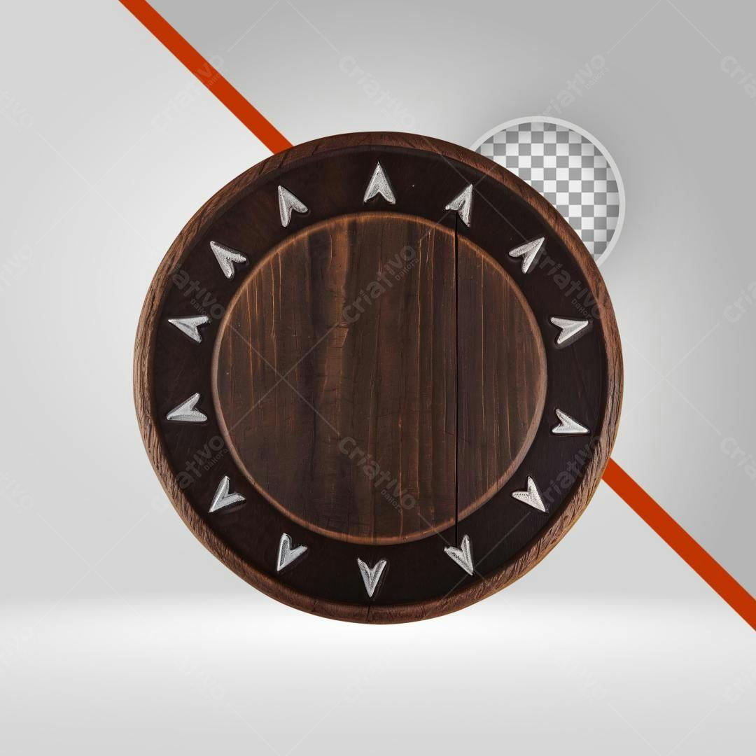 Escudo Viking PNG com fundo transparente