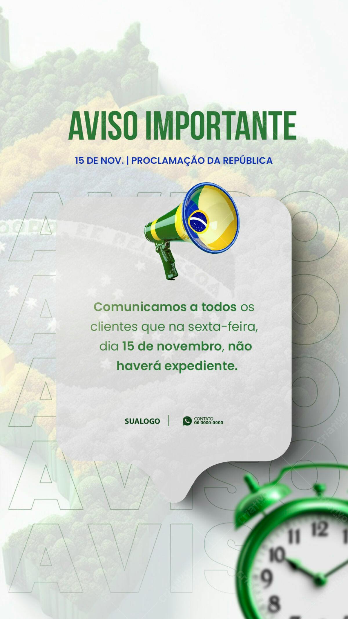 Flyer para Proclamação da República PSD Editável