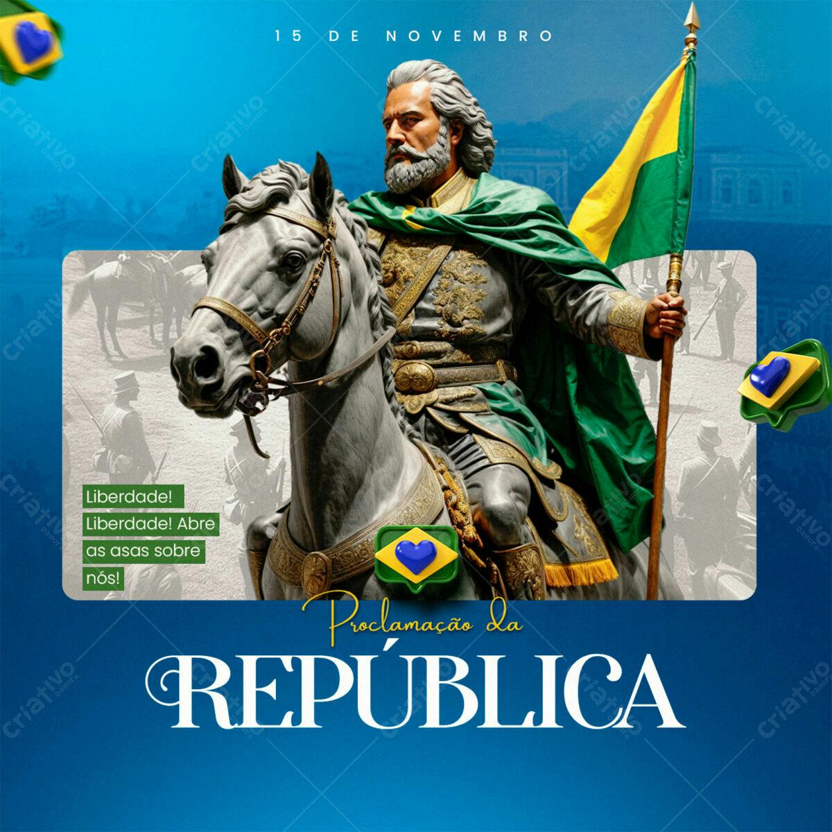 Flyer Proclamação da República PSD Editável