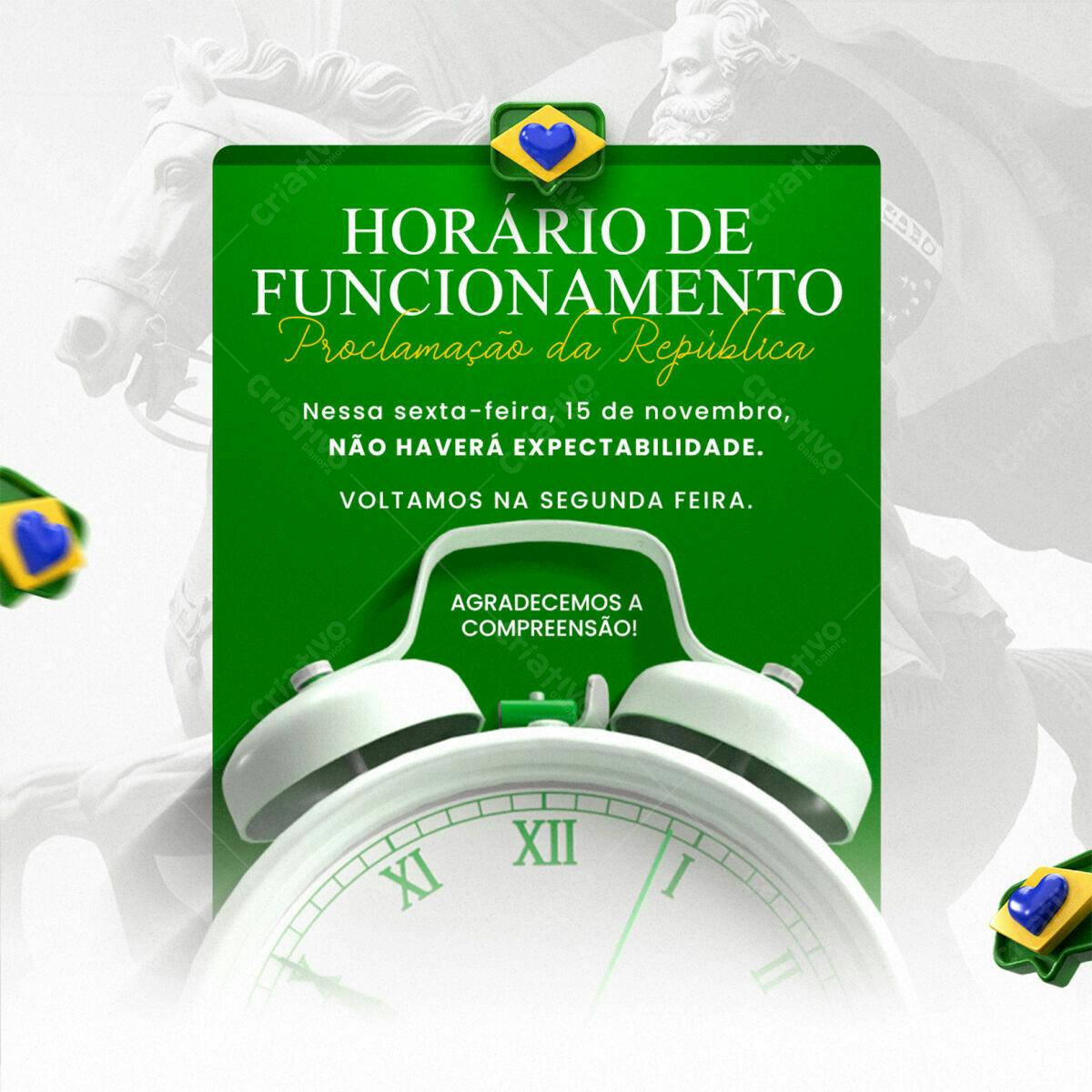 Flyer Proclamação da República PSD Editável