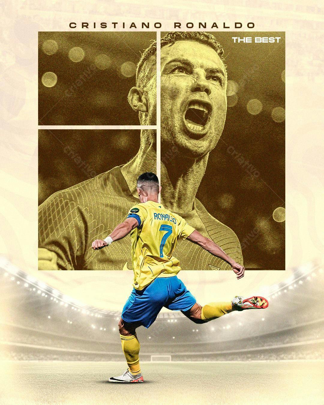 Poster Cristiano Ronaldo PSD Editável