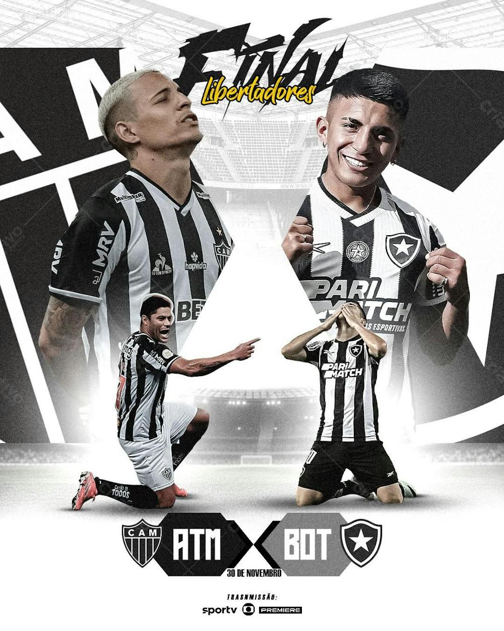 Flyer Futebol Final Libertadores Feed Psd