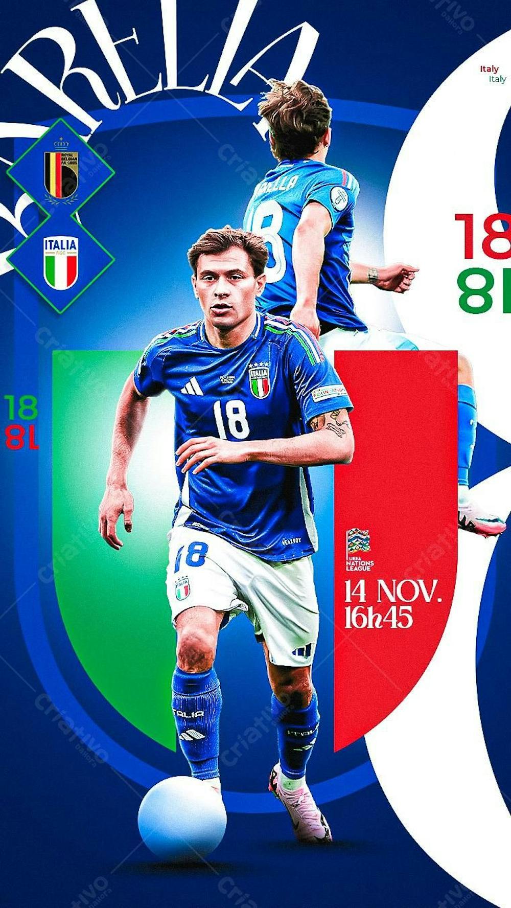 Flyer Matchday Barella Italia